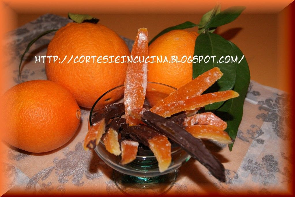 Scorze d'arancia candite