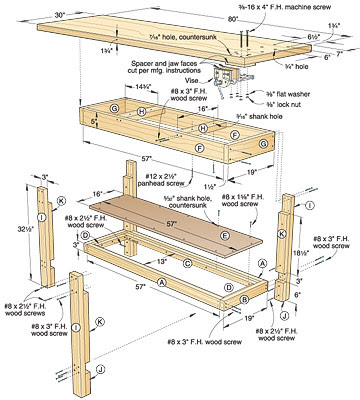 Woodworking Ija: Complete Traditional workbench ...