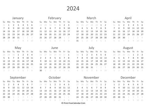  free printable 2024 calendar printable printable calendar 2023