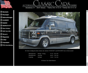 Classiccarsbremen.com: Classic Cars  US Vans von Explorer, Transcar, Starcraft in Bremen