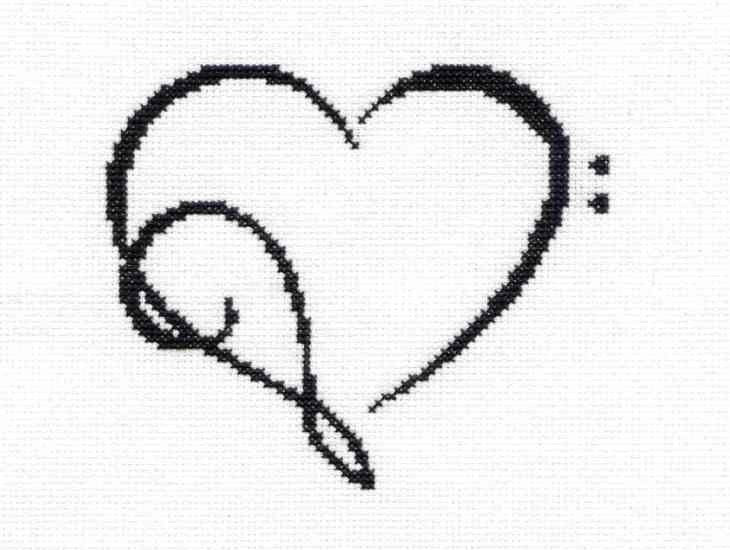 treble clef. tribal tattoo