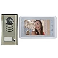 Video Door Phone Intercom System 7' LCD Color Touch Screen Monitor & Night Vision CCD Camera
