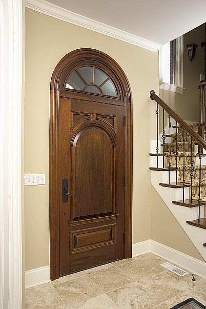 Single Doors W Transom Custom Wood Single Door Transom Panel Shelf Lite Half Round Raised Flat Sdl Heartwood