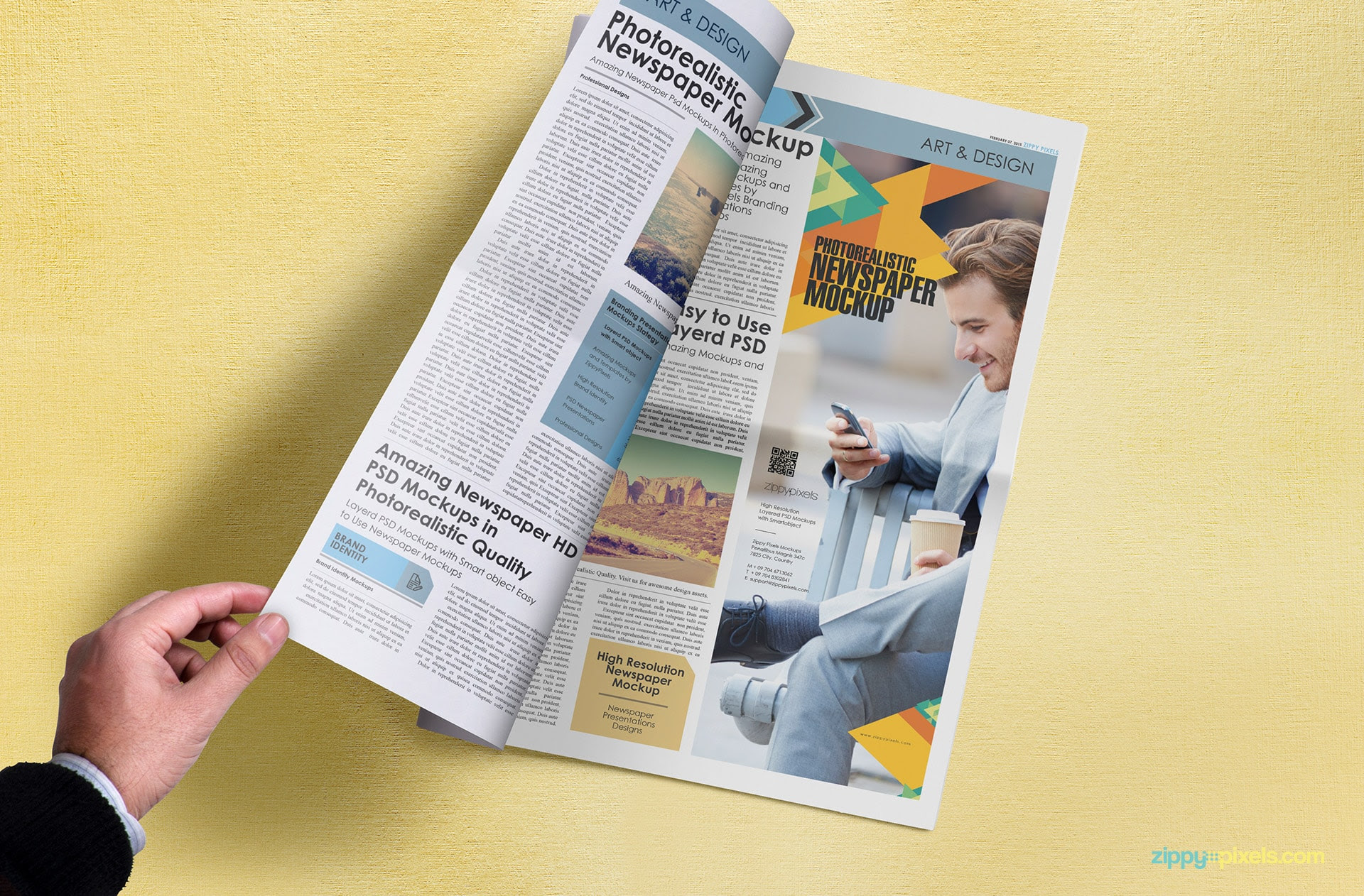 Download 13 Photorealistic Newspapers & Advertising Mockups | ZippyPixels