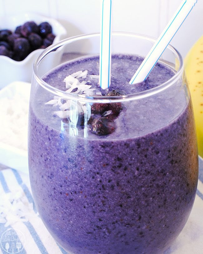 Blueberry Smoothie - Like Mother, Like Daughter