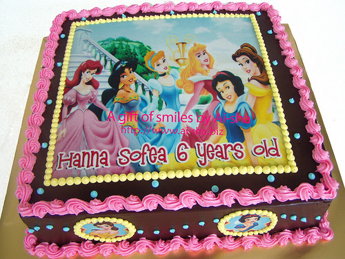 Birthday Cake Edible Image Disney Princess Ai-sha Puchong Jaya
