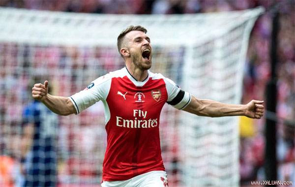 Ramsey và Arsenal có danh hiệu duy nhất mùa này là Cup FA. Ảnh: TS.
