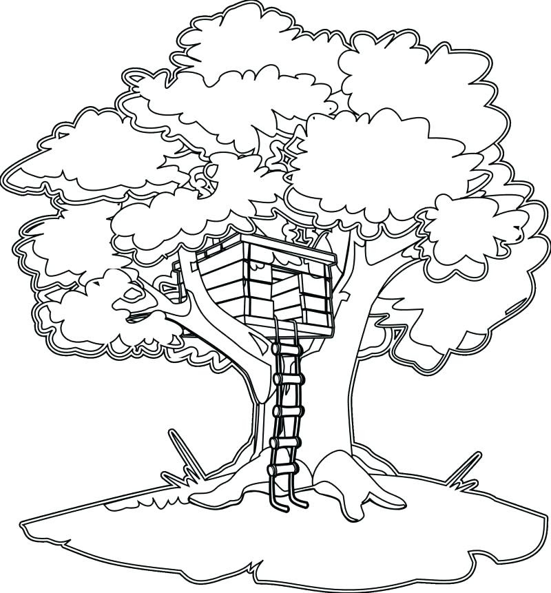 Download Tree House Coloring Pages at GetColorings.com | Free printable colorings pages to print and color