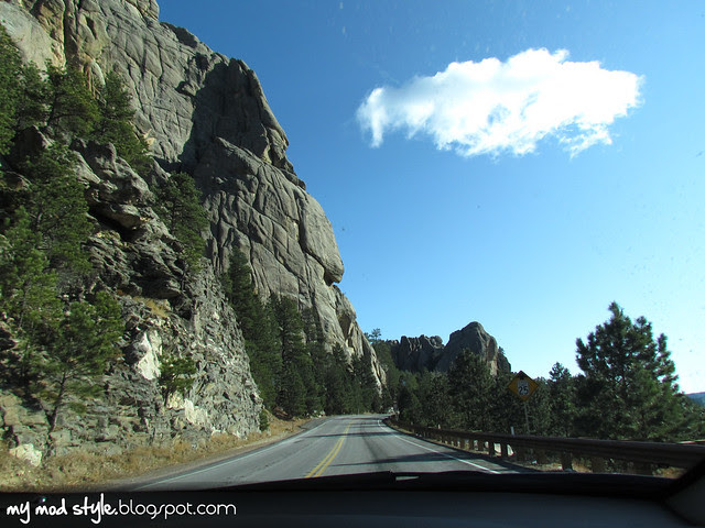 South Dakota Drive Up Mountain