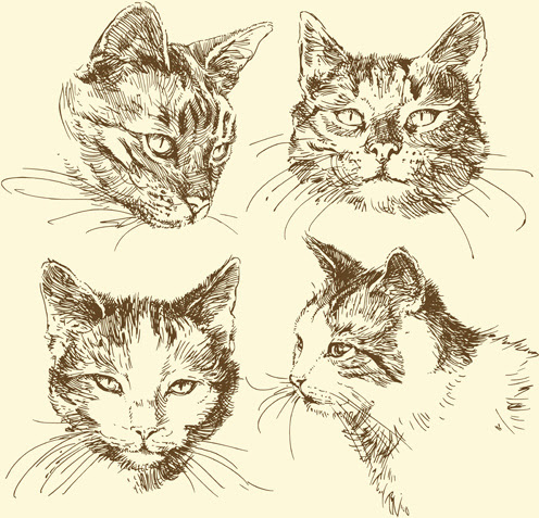 Download Cat head silhouette free vector download (7,368 Free ...