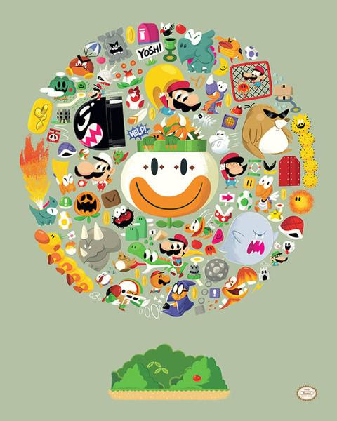 初代からワールドまで シリーズ別の マリオ をたっぷり描いたイラストシリーズ そうさめも