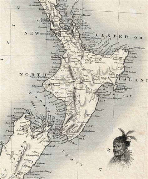 map   zealand  vintage map   zealand vintage maps