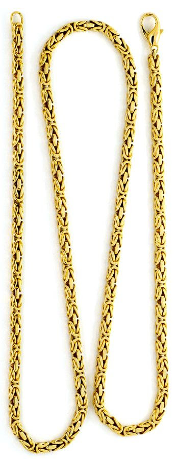Originalfoto KÖNIGSKETTE GOLDKETTE MASSIV GELBGOLD
