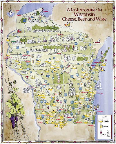 Breweries In Wisconsin Map Realbeer.com: Wisconsin Cheese