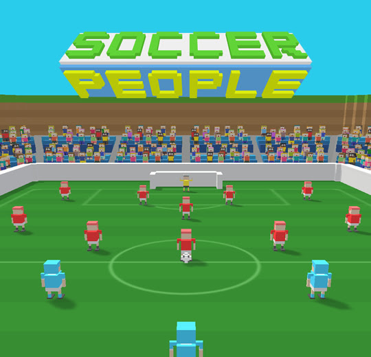 スマホ用ゲームアプリ サッカーピープル をリリースしました いたち じっけん室