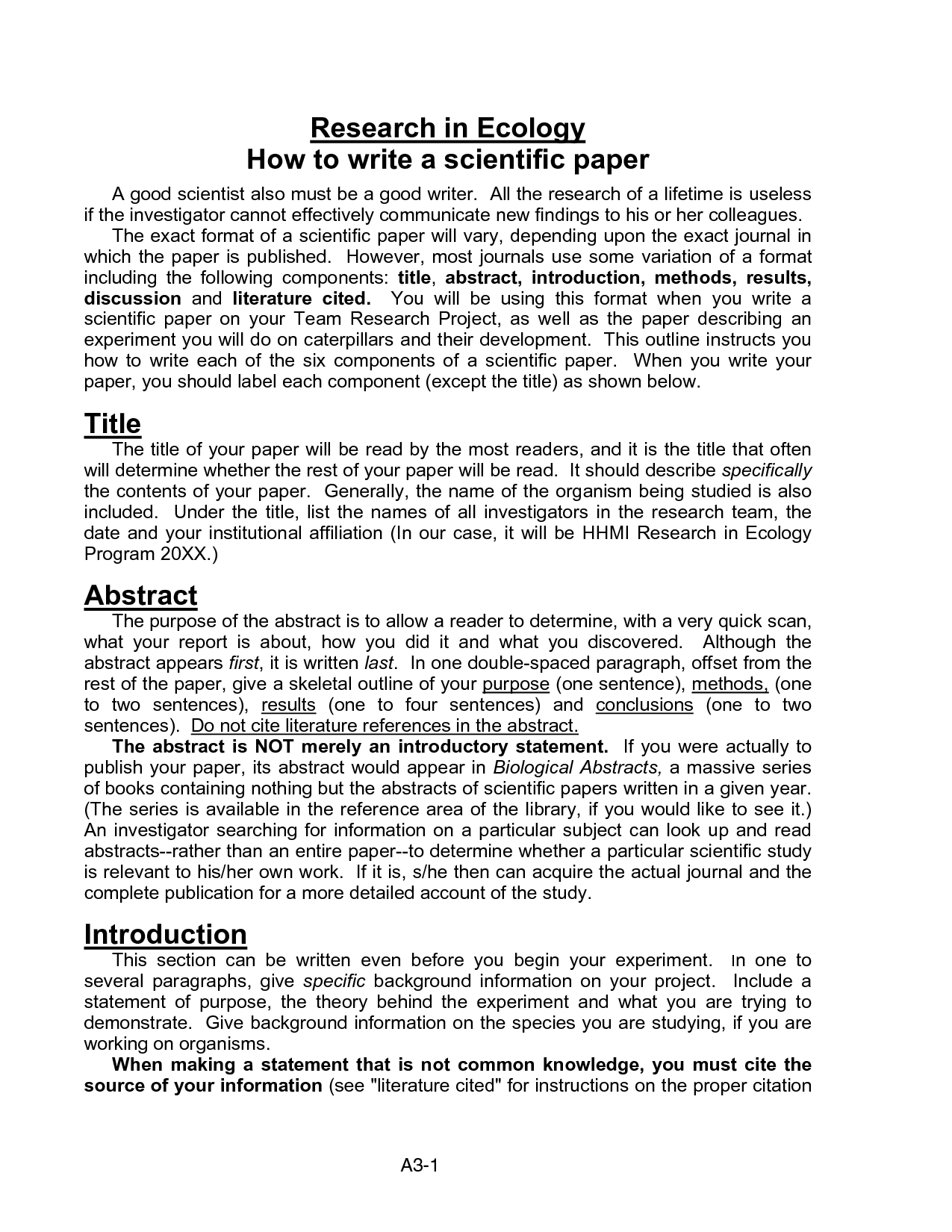 Research Methods For Paper Writing - How to Write a ...