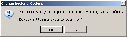 Do you want to restart your computer?