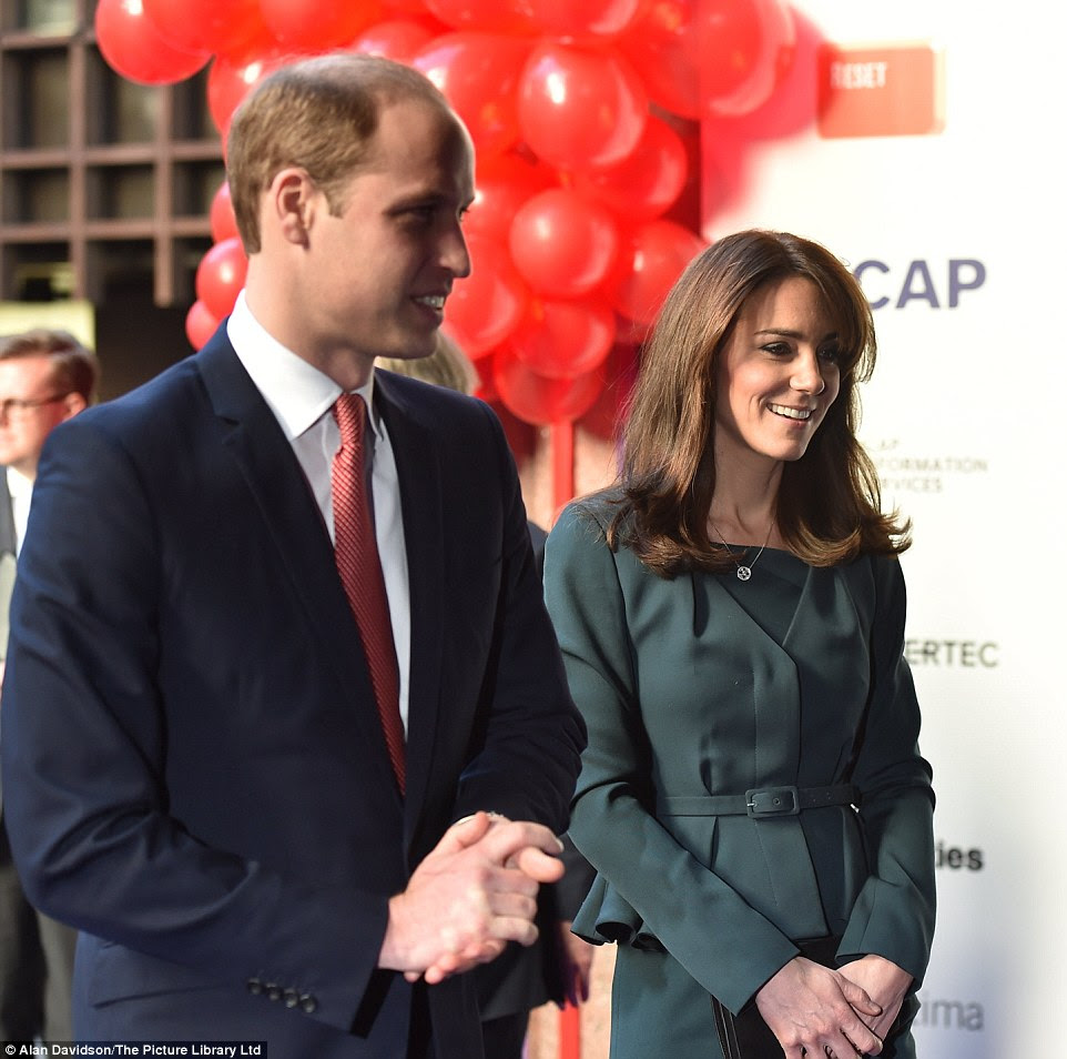 Kate, wearing a favourite suit by L.K. Bennett, and her husband, Prince William, were at the 23rd ICAP annual Charity Day in the City of London on Wednesday
