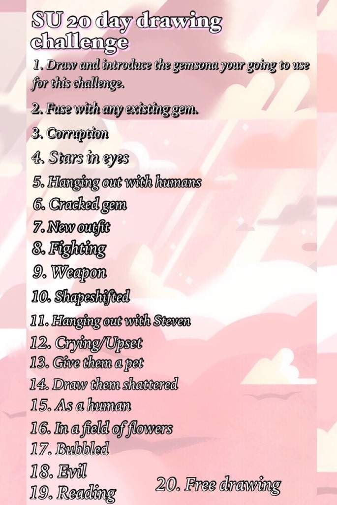 20 day OC drawing challenge | Steven Universe Amino