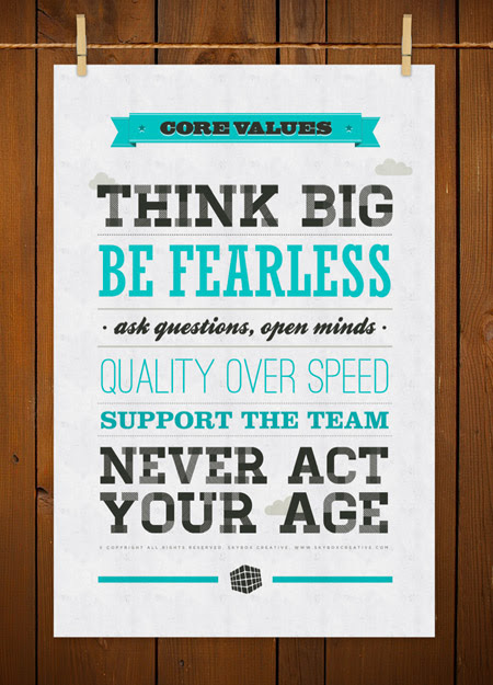 View the typography poster design