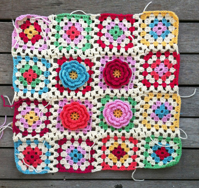 granny squares finished