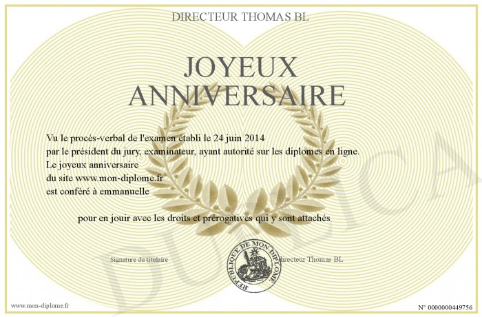 Joyeux Anniversaire