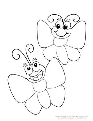 Free Butterfly Coloring Pages