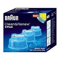 Braun Syncro Shaver System Clean and Renew 3 Refills, the Replaceable Cartridges for the Braun Syncro (Models 7526, 7546, 7680), Activator (Models 8585 and 8595), and Flex Xp System (Model 5790) Shavers