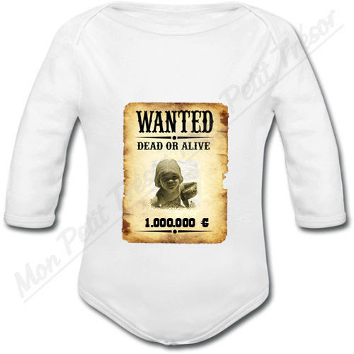 Bebe Puericulture Vetements Et Accessoires Naissance Mixte Body Bebe Affiche Wanted Western Avec Photo Personnalisee Medicosage Com
