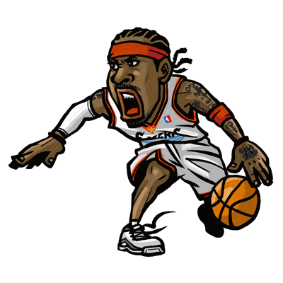 Nbaイラスト バスケイラスト アンストッパブル Nba Illustration Nba Caricature Unstoppable Allen Iverson アレン アイバーソン