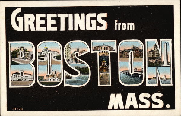 Greetings from Boston, Massachusetts Postcard