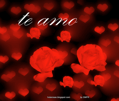 tarjetas animadas de rosas y corazones