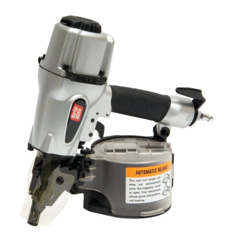 Grip-Rite GRTCS250 Wire and Plastic Collation Coil Siding Nailer, 2-1/2-Inch