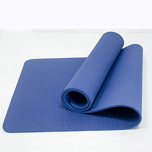 [GYD] Widening 66cm Thick Tasteless Tpe Yoga Mat Fitness Mat Genuine Slip Increasingly Mat Men And Women Beginners ( Color : Blue )