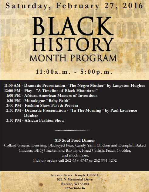 black history flyer