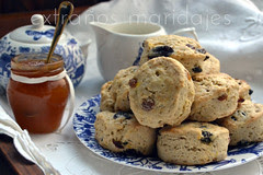Scones con pasas