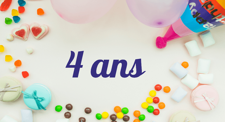 Message Anniversaire 4 Ans
