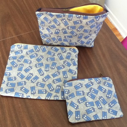 Finished pouches for Art-O-Con! #doctorwho #geek #craft