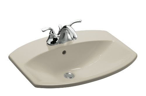 Kohler K-2351-4-G9 Cimarron Self-Rimming Lavatory, Sandbar