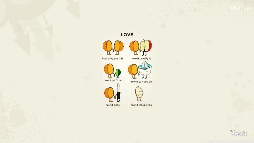 Funny Fruit Quotes How To Love HD Creative Wallpaper