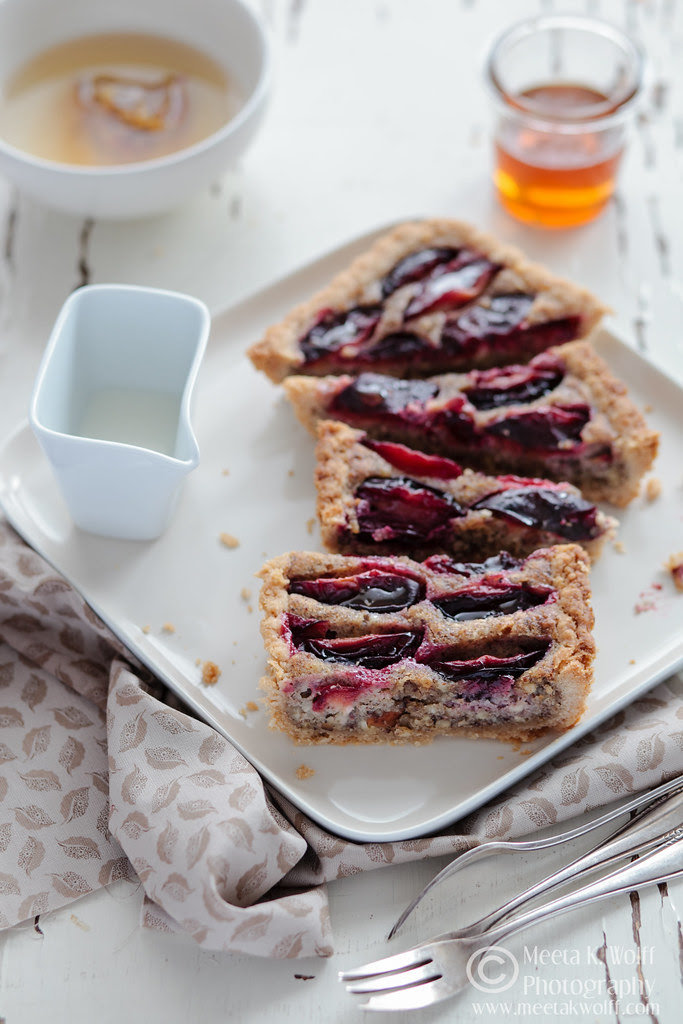 Honey Cinnamon Zwetschgen and Hazelnut Cream Tart  (0030) by Meeta K. Wolff