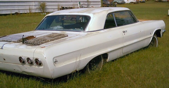 1964 Chevy Impala 2DR HT - No engine, seat or Floor shift.