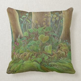 Hidden Garden throw pillow