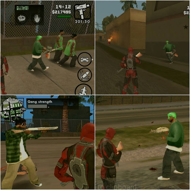 Random Weapons for Grove Street Gang Members Mod Android MODs Tutorial