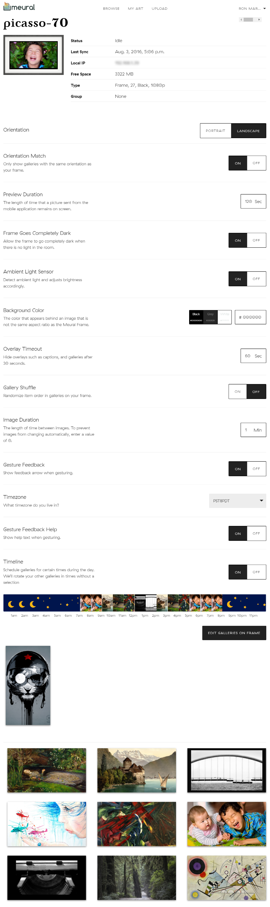 Canvas Settings