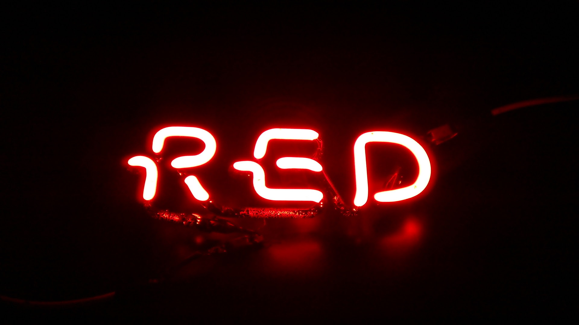 Neon Red Aesthetic Desktop Wallpaper