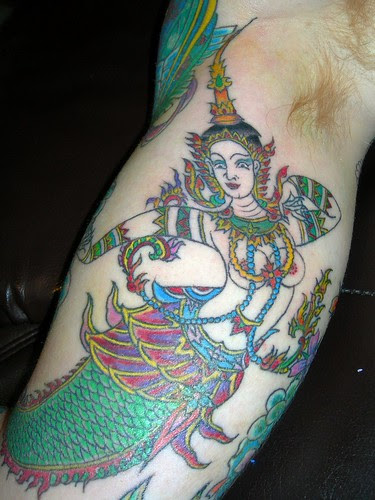 Thai Mermaid Tattoo by Jimmy Wong -- One of my Favorite Tattoos by Papa 