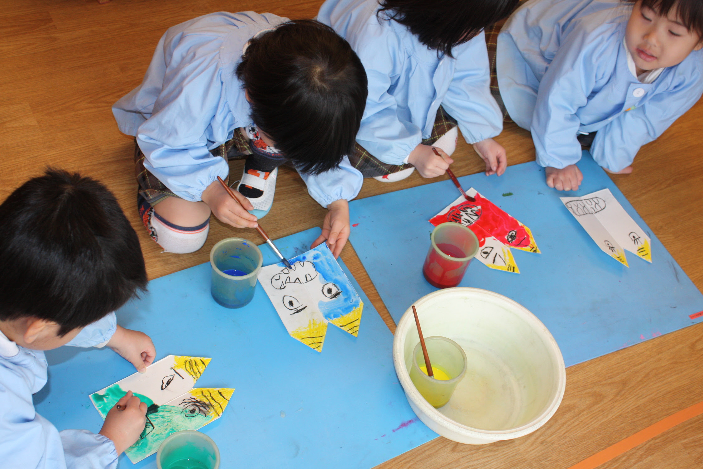 鬼のお面を作りました ３歳児 月かげ保育園ブログ