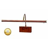 CONOCO Piano Lamp Adjustable 19' LED Piano Lamp, Wood w/Brass Accent