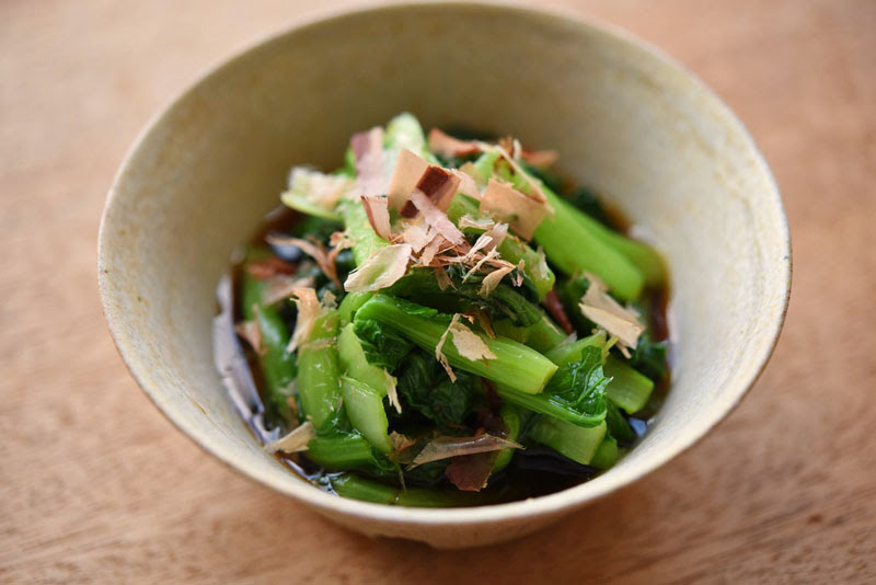 小松菜をレンジで簡単おひたしに レシピ 作り方 白ごはん Com